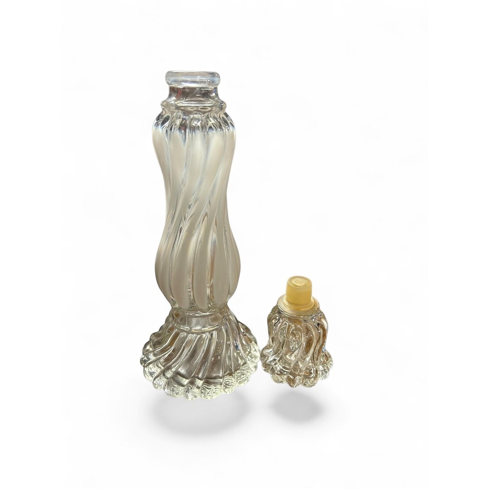 Vintage French Opalescent Satin Glass Perfume Bottle | Romantic Vanity Decor